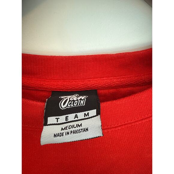 Vintage Cavaliers Fan Cloth Sweatshirt Red/White Stripe M RN156271 EUC - Picture 3 of 8